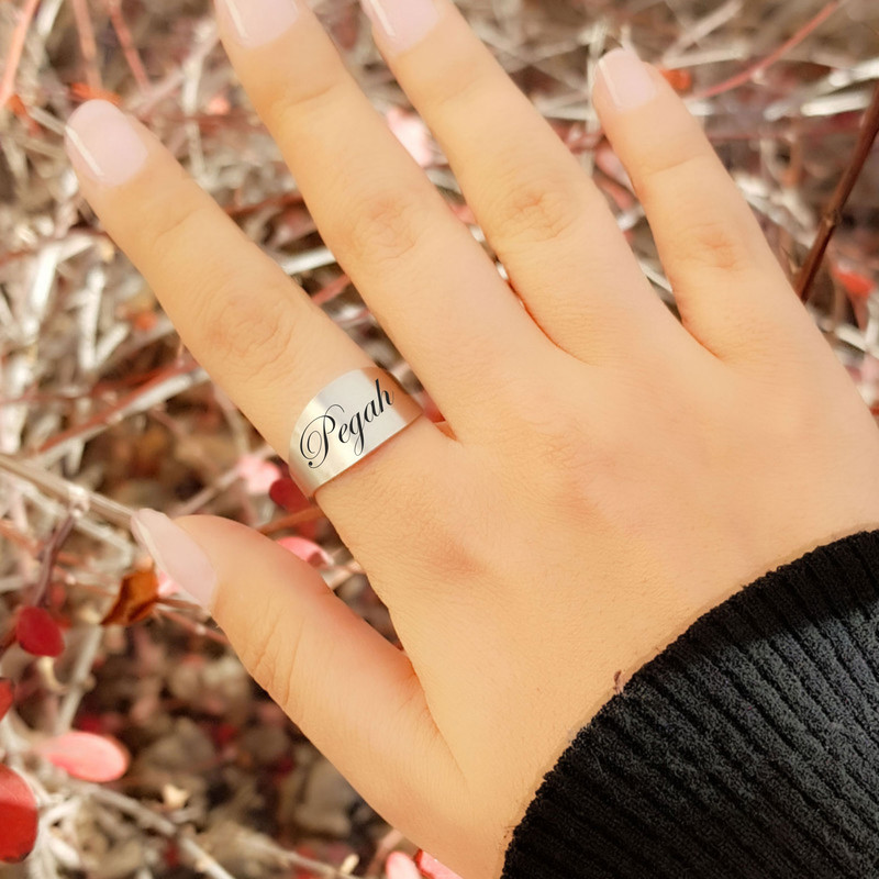 انگشتر زنانه مدل اسم پگاه کد ASH 74