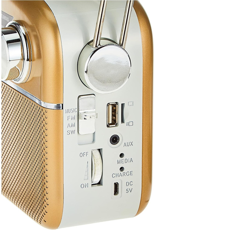 رادیو اسپیکر جی پاس مدل GR13015 دارای پورت USB