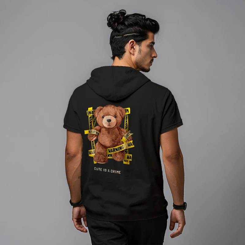 تی شرت کلاه دار مردانه مدل 14020828b