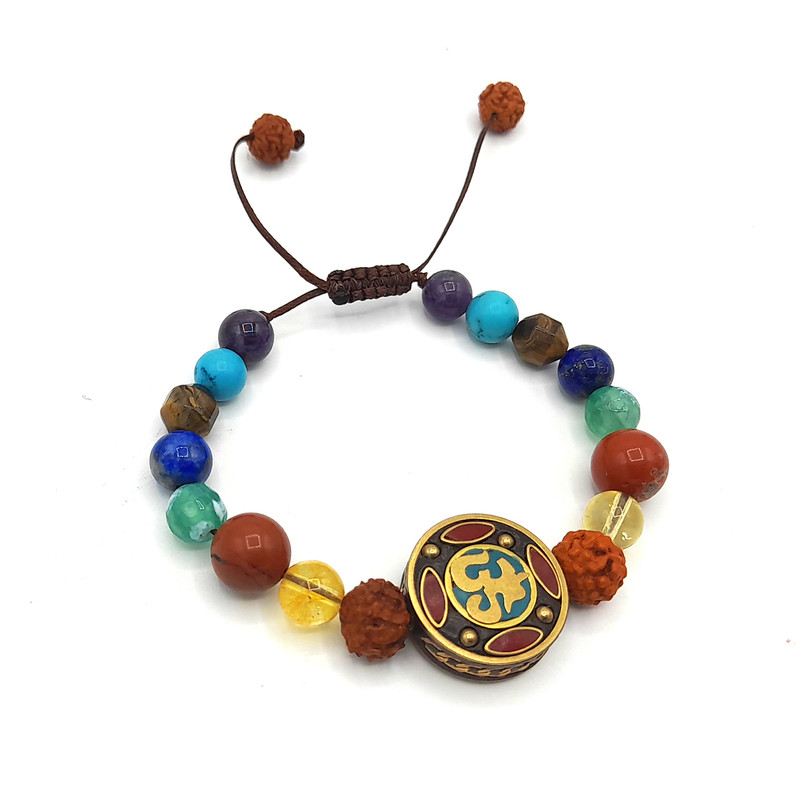 دستبند مدل هفت چاکرا تبتی 01