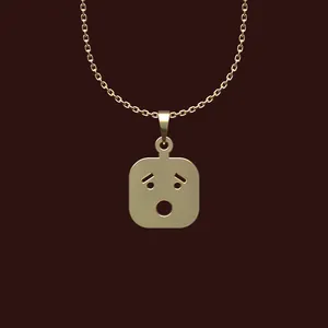 گردنبند طلا 18 عیار زنانه مدوپد مدل ایموجی کد X2-1-1064