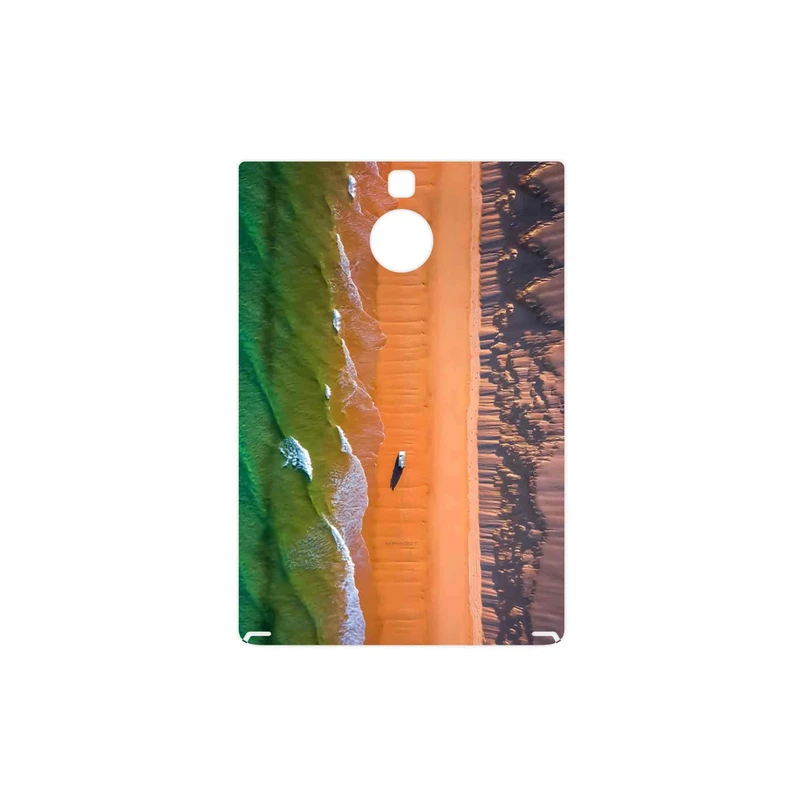 برچسب پوششی ماهوت مدل Beach and Green Sea مناسب برای گوشی موبایل بلک بری Passport Silver Edition