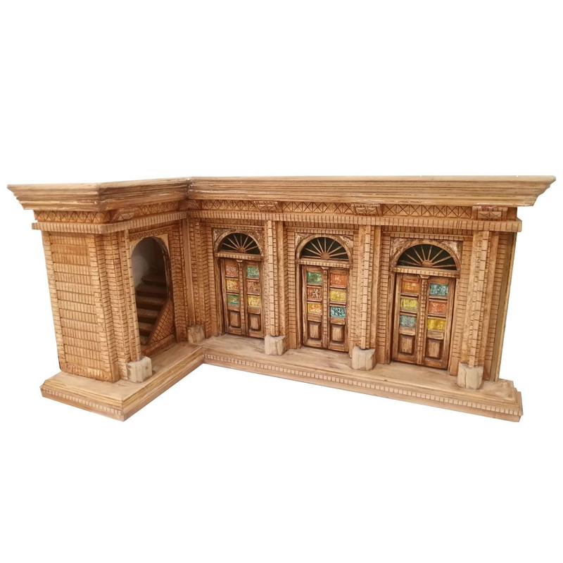 مجسمه چوبی مدل خانه