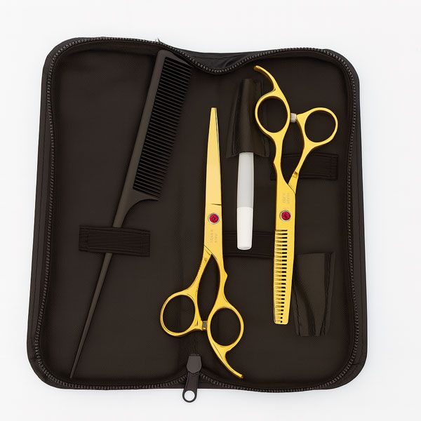 ست قیچی آرایشگاهی گلدن دریم مدل 008 بسته 4 عددی