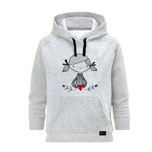 هودی زنانه مدل LOVE  کد J110 رنگ طوسی