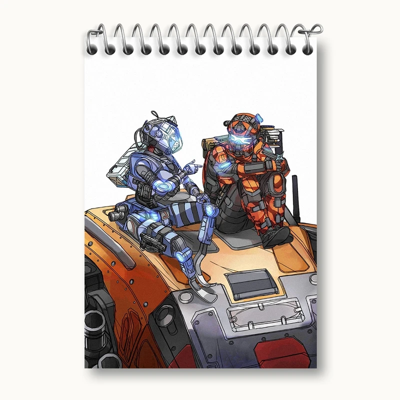 دفتر یادداشت 50 برگ خندالو مدل بازی تایتان فال (Titanfall) کد 32590