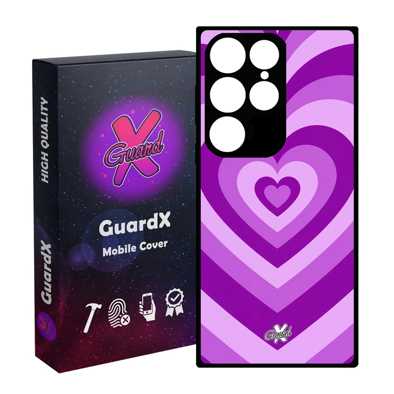کاور گارد ایکس طرح قلب مدل Glass10474 مناسب برای گوشی موبایل سامسونگ Galaxy S24 Ultra
