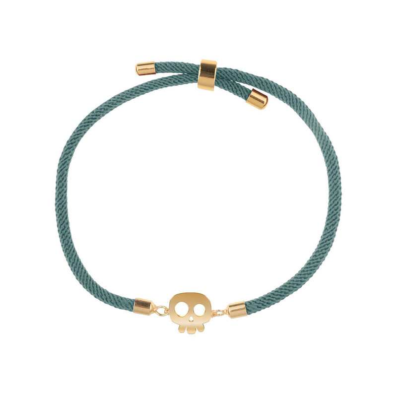 دستبند طلا 18 عیار زنانه مدوپد مدل جمجمه کد D16-10320