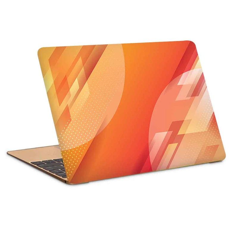 استیکر لپ تاپ طرح orange geometrical  کد c-720مناسب برای لپ تاپ 15.6 اینچ