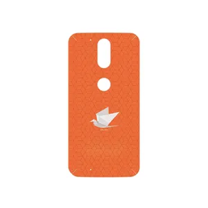 MAHOOT Minimalist origami bird Cover Sticker for Motorola Moto G4