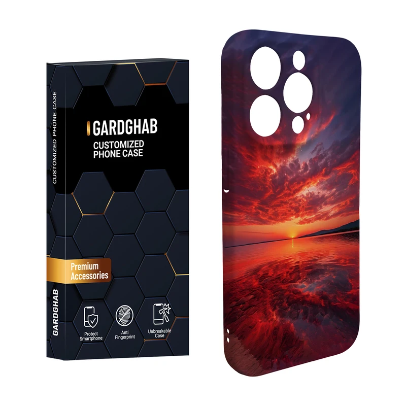 کاور گارد قاب مدل منظره و طبیعت مناسب برای گوشی موبایل اپل iPhone 15 Promax