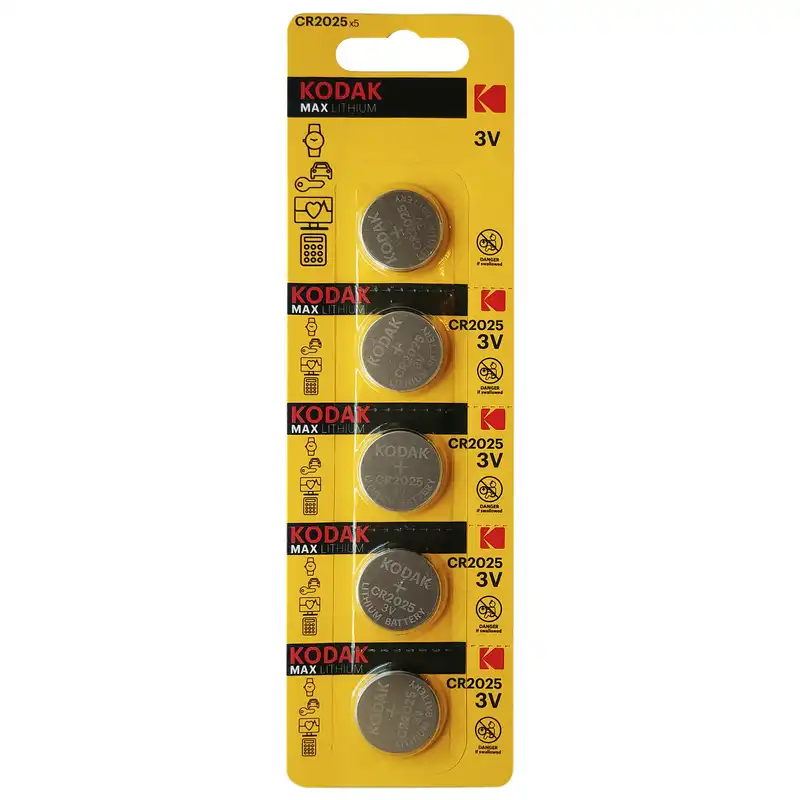 باتری سکه ای کداک مدل 2025 بسته 5 عددی