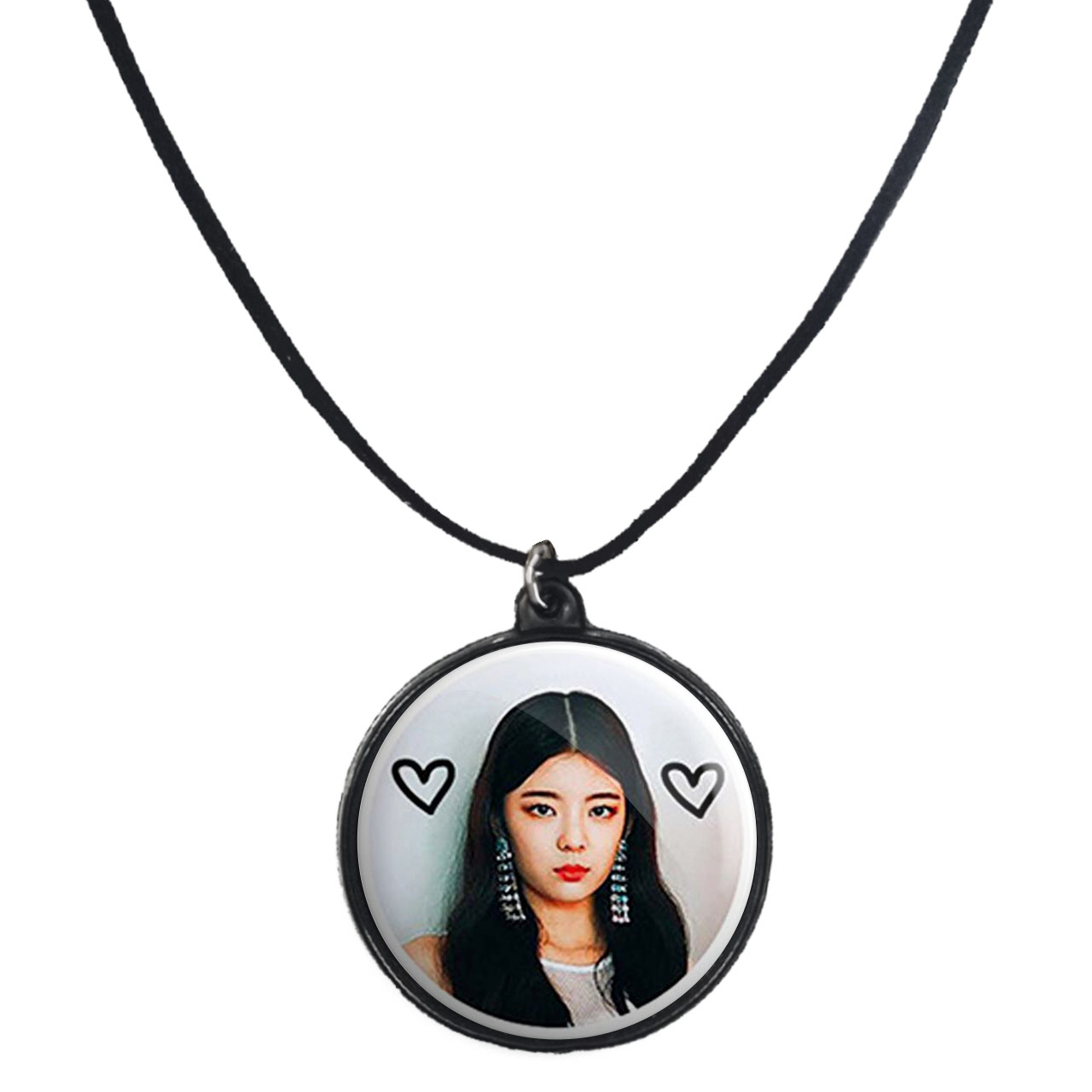 گردنبند پرمانه طرح گروه موسیقی ایتزی کد pmb.3266 مدل دو طرفه