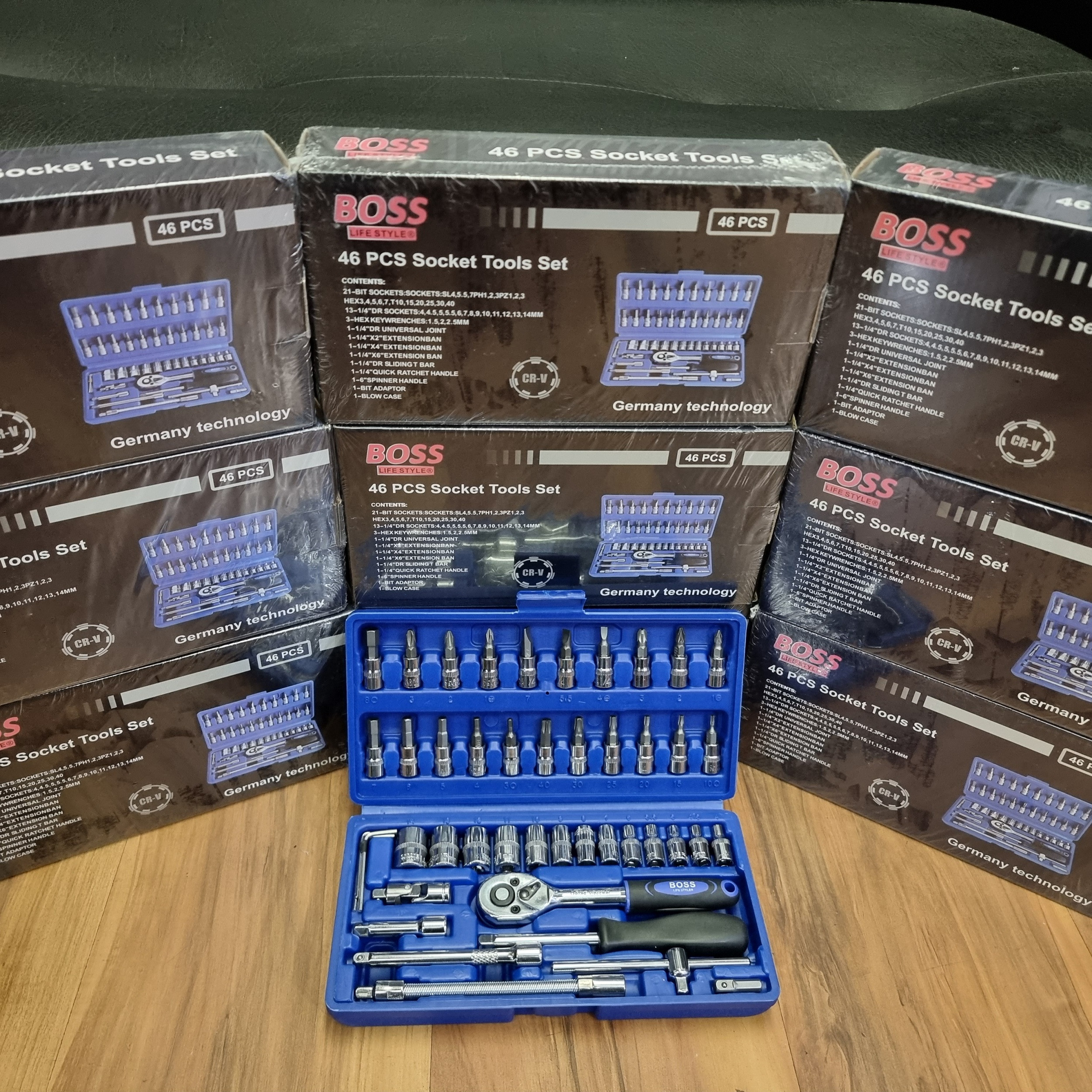 مجموعه 46 عددی آچار بکس باس مدل 46_PCS