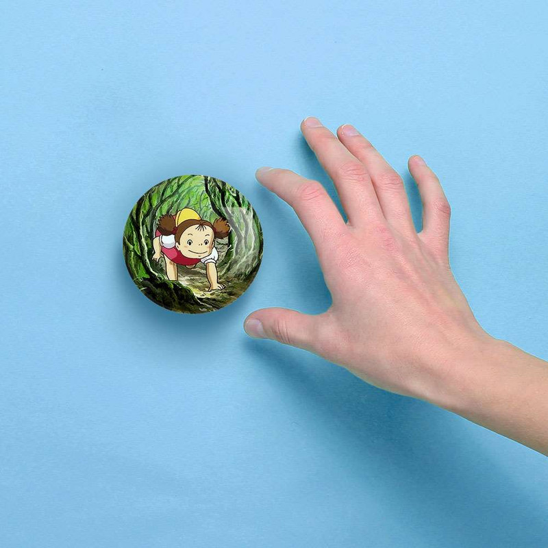 آینه جیبی خندالو طرح انیمه توتورو Totoro  کد 4543