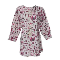 مانتو زنانه مدل لینن طرح فیل