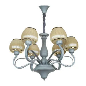 لوستر 6 شعله چشمه نور کد N2415/6T