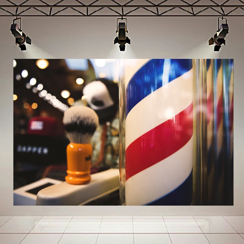 پوستر پارچه ای طرح آرایشگاه مردانه کد AR18880