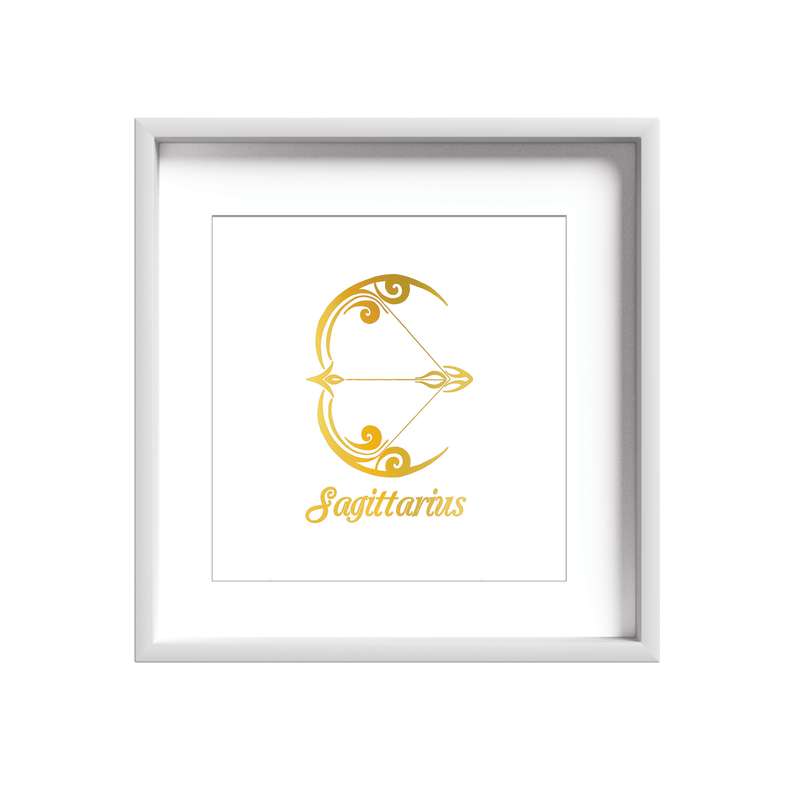 تابلو طلاکوب زرکات طرح ماه تولد آذر مدل Sagittarius