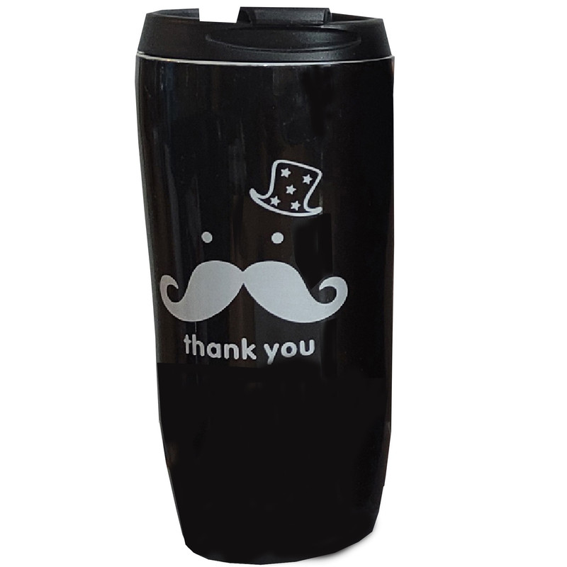 تراول ماگ مدل thank you گنجایش 0.5 لیتر