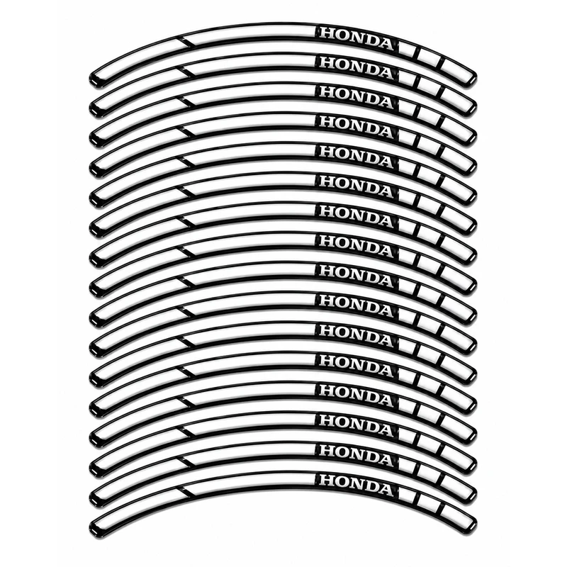 برچسب دوررینگ ژله ای موتورسیکلت رایسان  کد DrjH019w مجموعه 16 عددی