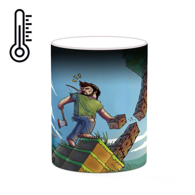 ماگ حرارتی کاکتی طرح ماینکرافت minecraft مدل mgh41507