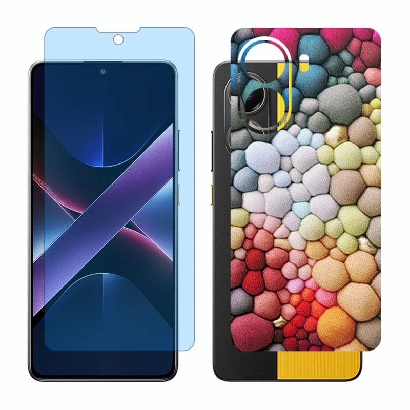 محافظ صفحه نمایش مات آنتی بلو گلس مدل Together مناسب برای گوشی موبایل شیائومی Poco X7 Pro به همراه برچسب پوششی پشت گوشی