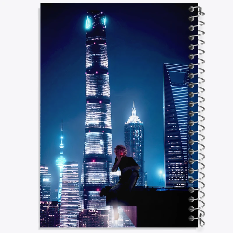 دفتر ژورنال نویسی 50 برگ خندالو مدل نقطه ای طرح انیمه توکیو غول (Tokyo Ghoul) کد N4948