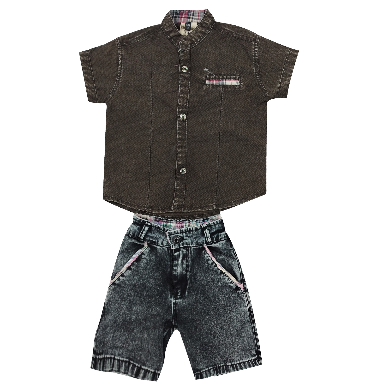 ست پیراهن و شلوارک پسرانه مدل 101