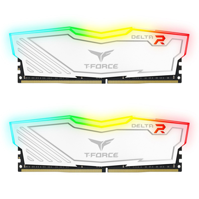 رم کامپیوتر DDR4 دو کاناله 3200 مگاهرتز CL16 تیم گروپ مدل T-Force Delta RGB ظرفیت 64 گیگابایت
