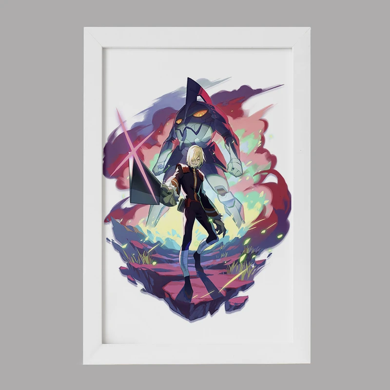 تابلو خندالو مدل ویرال انیمه گورن لاگان کد 32285