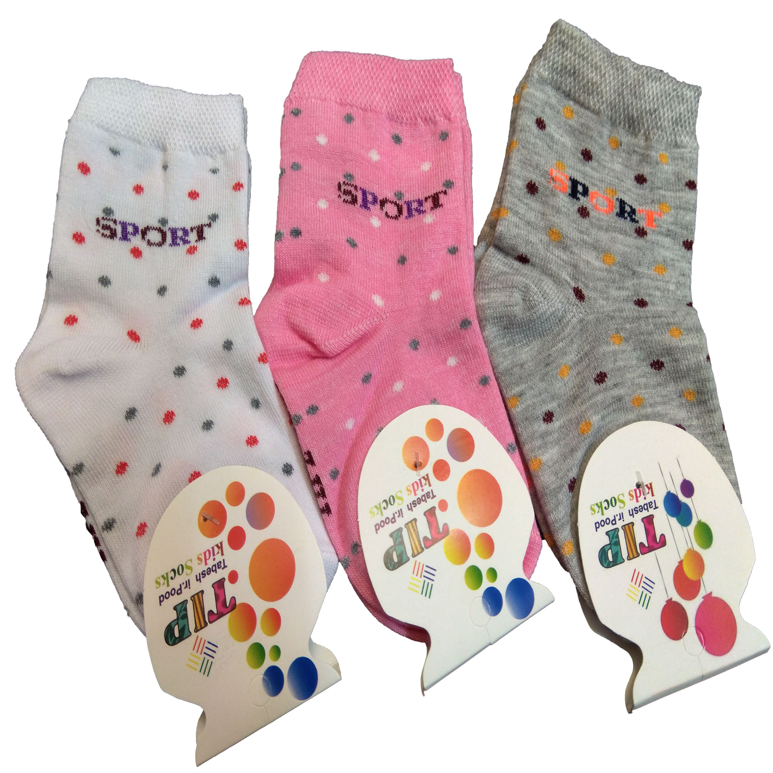 جوراب دخترانه تابش ایران پود کد 0061 مجموعه 3 عددی