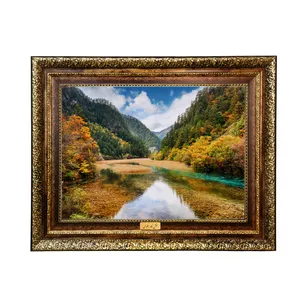 تابلو فرش ماشینی نقش نگار رضوی طرح منظره کد 174H