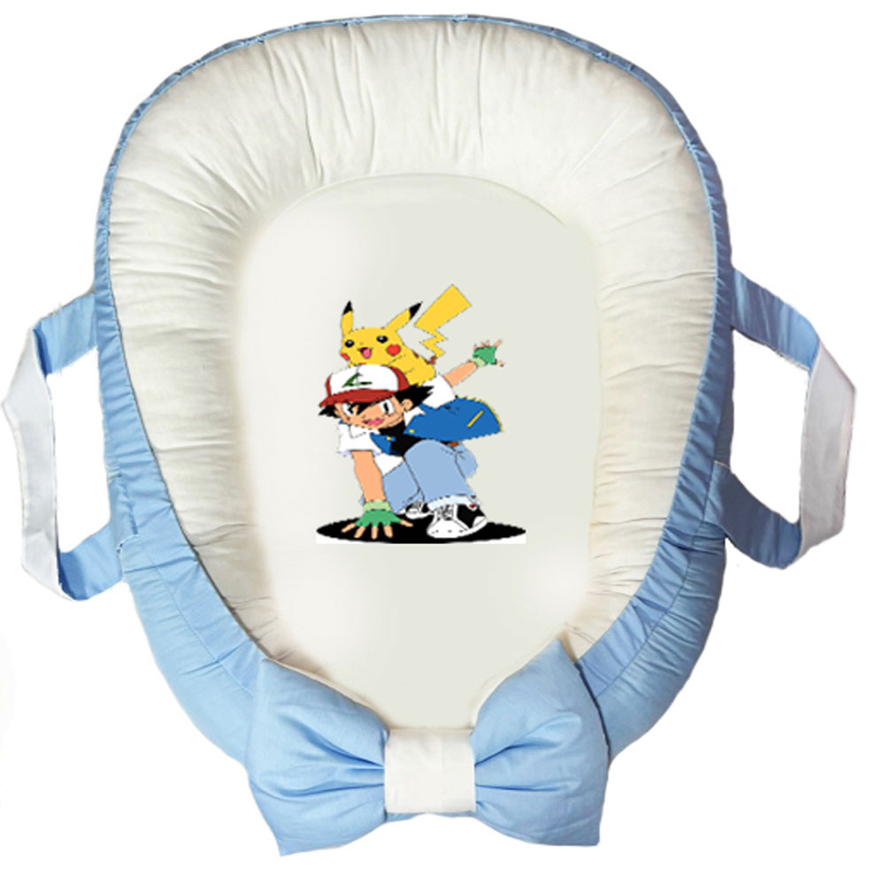 سرویس خواب سه تکه نوزاد ناریکو مدل گارد محافظ دار طرح کارتونی دیجیمون کد 0614