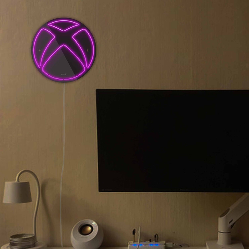 چراغ دیواری نئون دیزاین مدل Xbox-BL_PR
