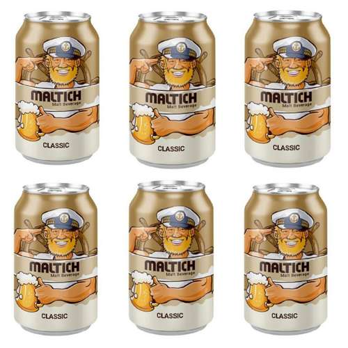 نوشیدنی مالت کلاسیک مالت ایچ - 330 میلی لیتر بسته 6 عددی