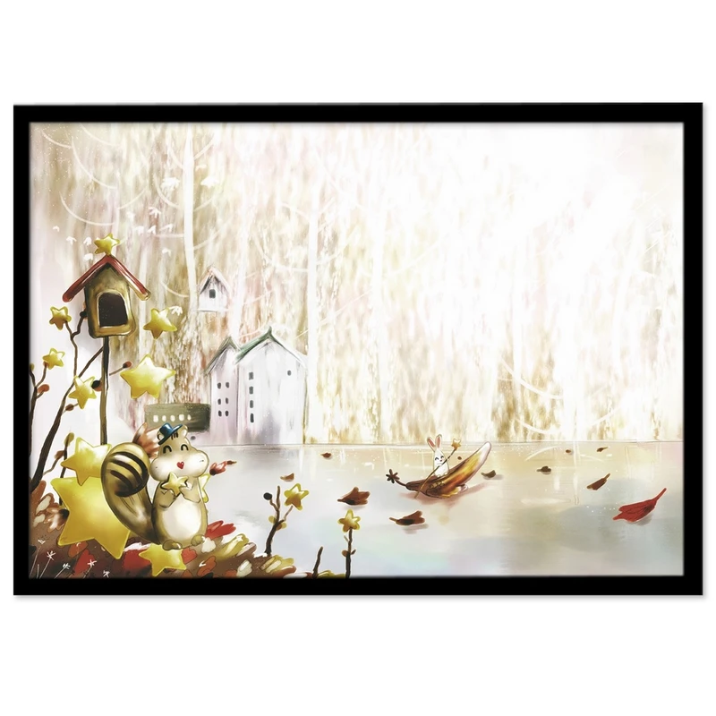 تابلو بکلیت طرح کودکانه کلبه مدل B-S955