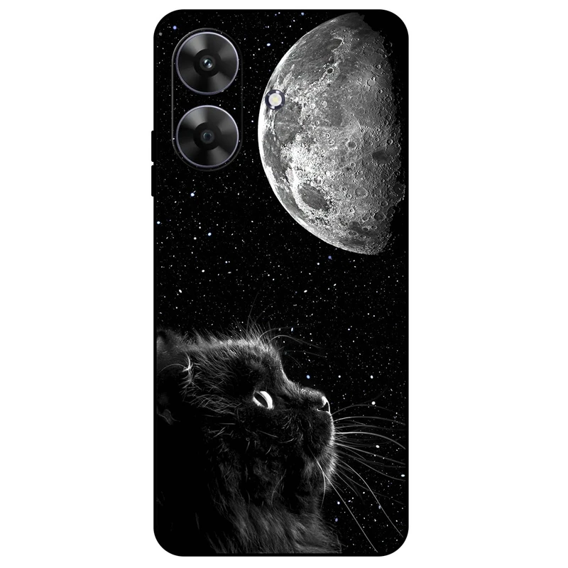 کاور مگافون طرح گربه مدل 1882 مناسب برای گوشی موبایل ریلمی Note 60 / Note 60X