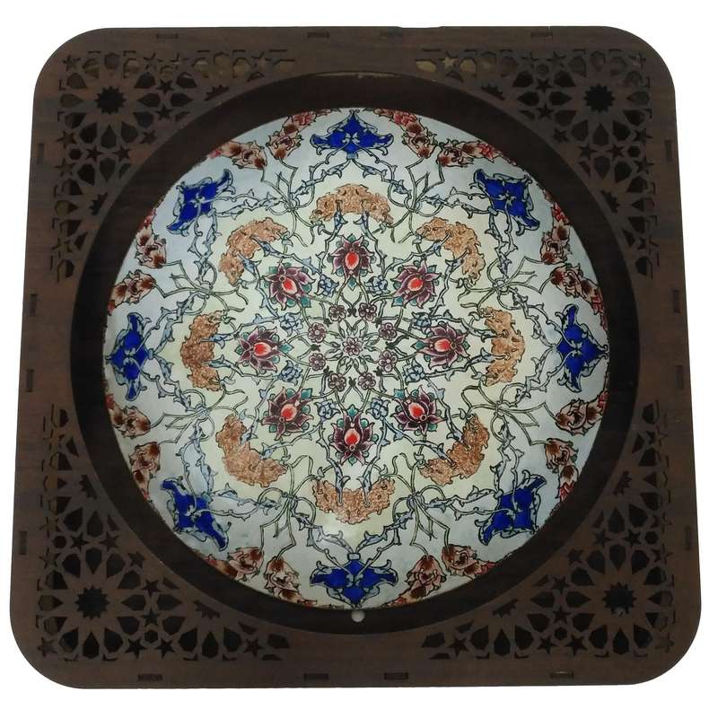 بشقاب میناکاری مدل S03