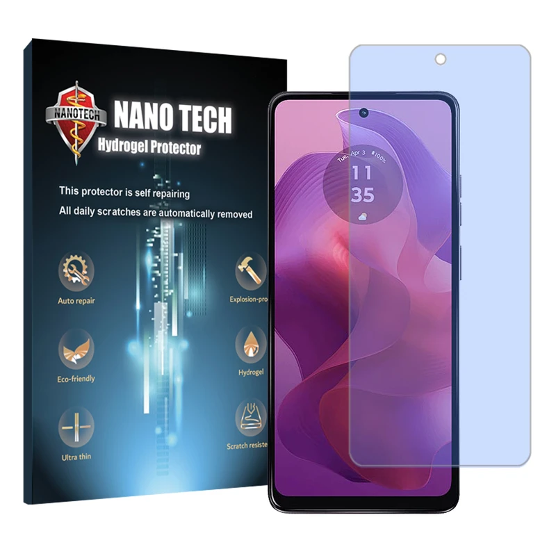 محافظ صفحه نمایش ضد اشعه آبی نانو تک مناسب برای گوشی موبایل موتورولا Moto G24