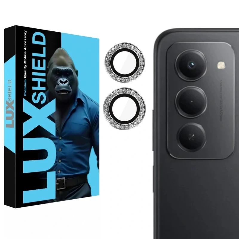 محافظ لنز دوربین فلزی لوکس شیلد مدل نگین مناسب برای گوشی موبایل شیائومی Redmi 15 5G