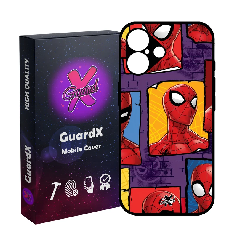 کاور گارد ایکس طرح مرد عنکبوتی مدل 10501 مناسب برای گوشی موبایل اپل iPhone 16