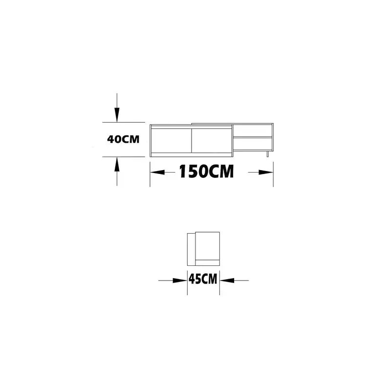 میز تلویزیون اعیان مدل FH253