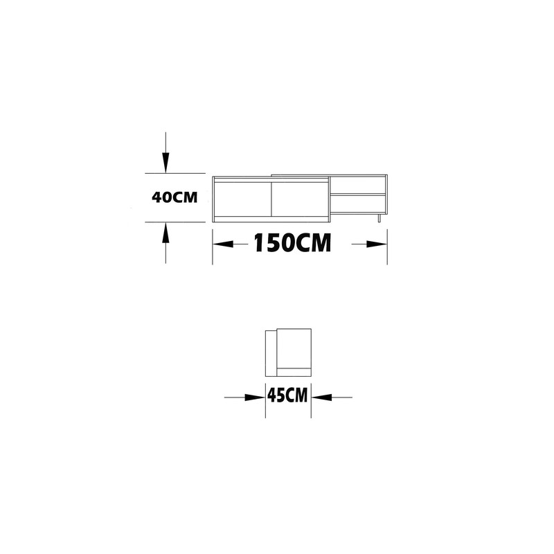 میز تلویزیون اعیان مدل FH253