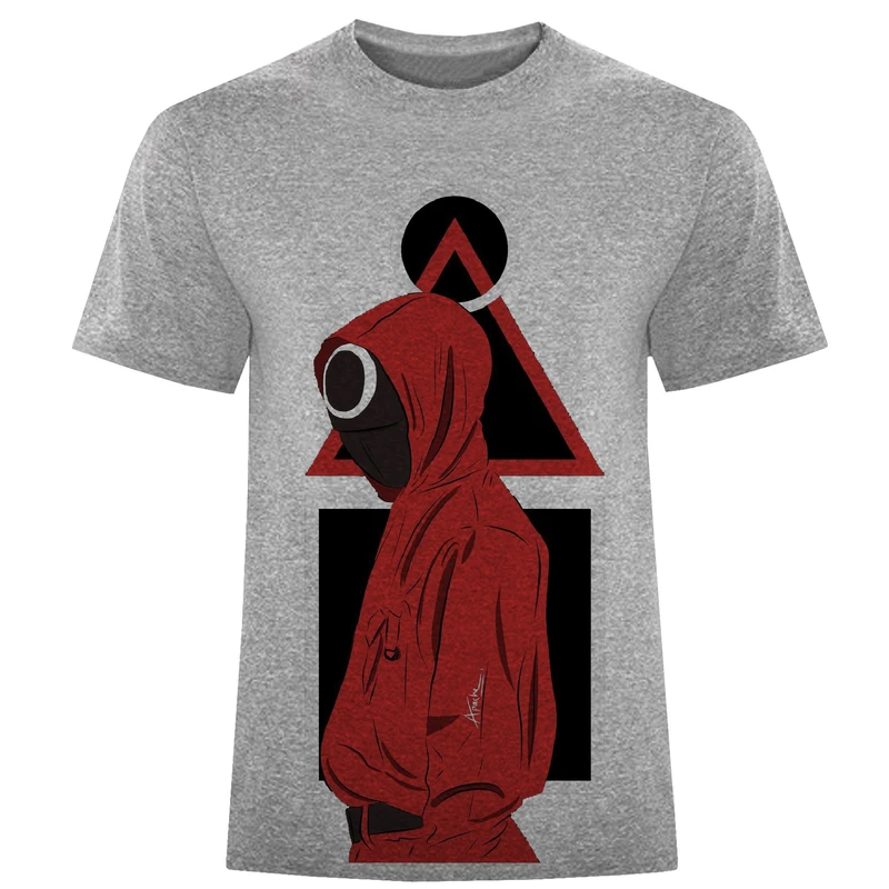 تی شرت آستین کوتاه مردانه مدل بازی مرکب W949