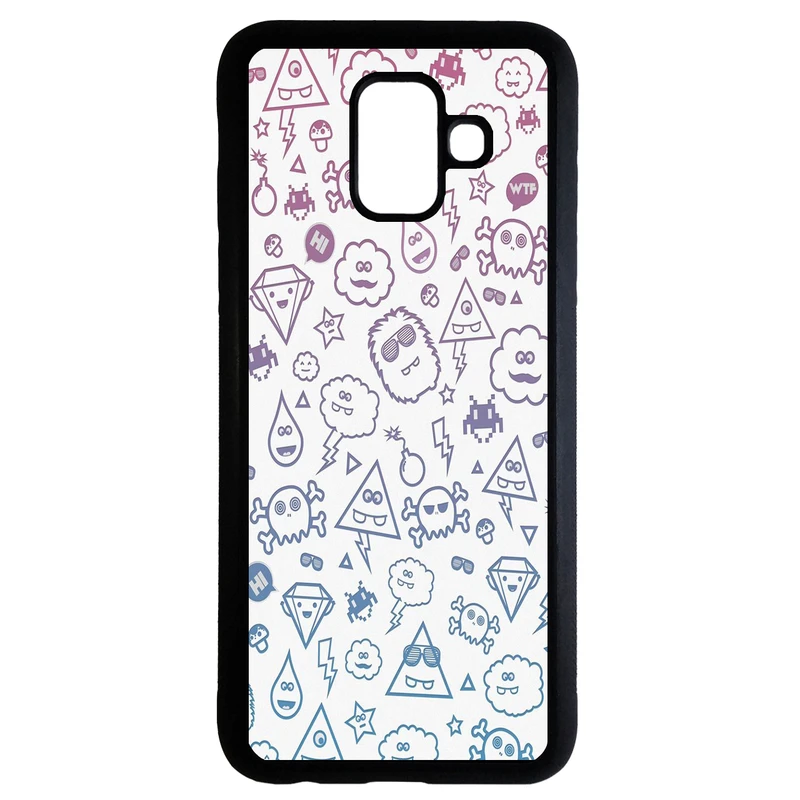 کاور طرح شلوغ کد 1105408713 مناسب برای گوشی موبایل سامسونگ galaxy a6 plus