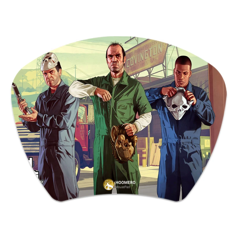 ماوس پد هومرو مدل MC410 طرح بازی جی تی ای GTA