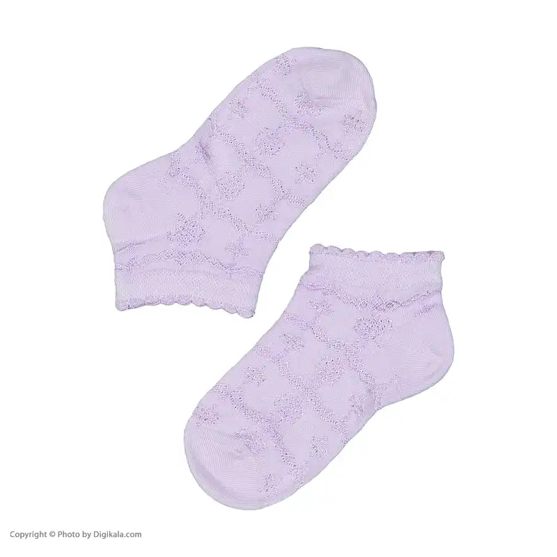 جوراب ساق کوتاه نوزادی مدل AT01 بسته 5 عددی