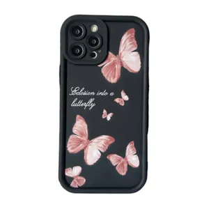 کاور مدل سولید پروانه رویایی کد lux12 مناسب برای گوشی موبایل اپل iPhone 15 Pro Max