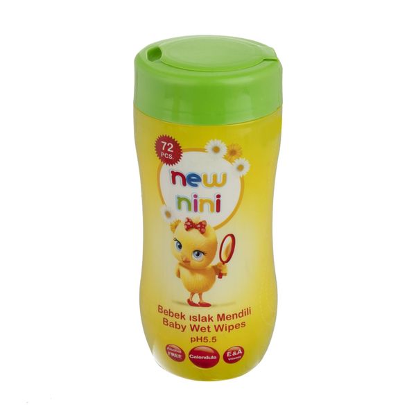 دستمال مرطوب کودک نیو نی نی مدل BABY WET بسته 70 عددی